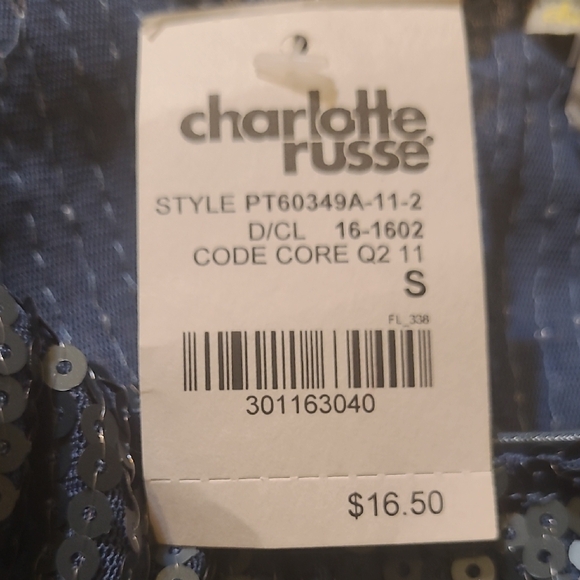 Charlotte Russe Sparkling Blue Sequin Camisole - Picture 3 of 7
